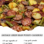 SAUSAGE GREEN BEAN POTATO CASSEROLE