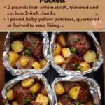 Garlic Steak & Potato Foil Packets