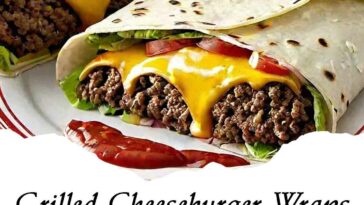 Grilled Cheeseburger Wraps