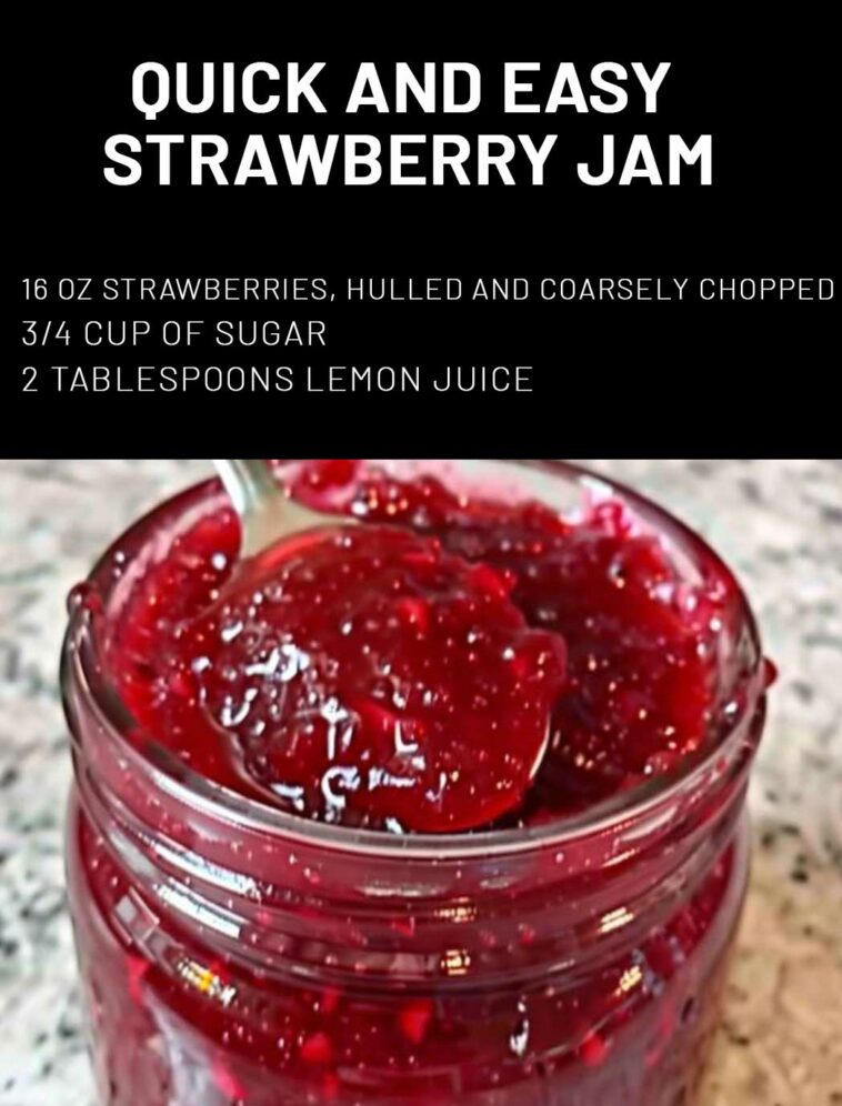 Quick and Easy Strawberry Jam