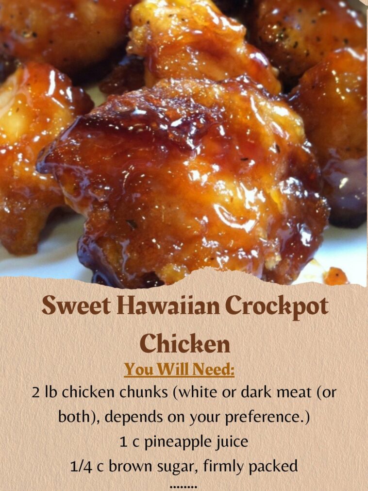 sweet hawaiian crockpot chicken