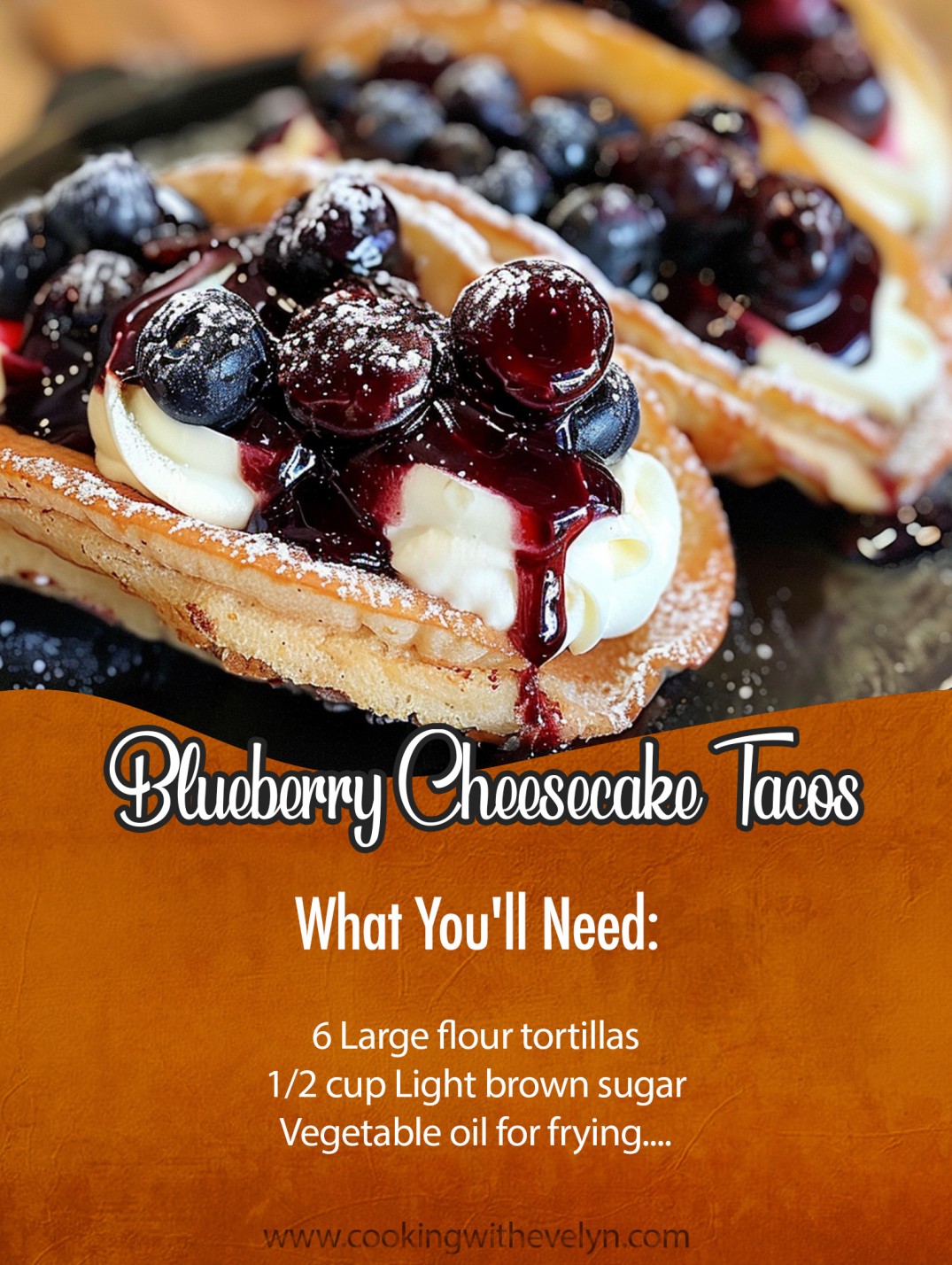 Blueberry Cheesecake Tacos