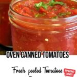 Oven Canned Tomatoes