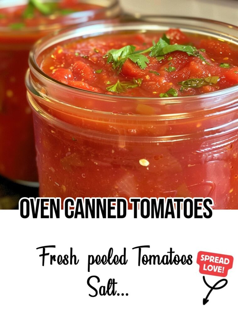 Oven Canned Tomatoes