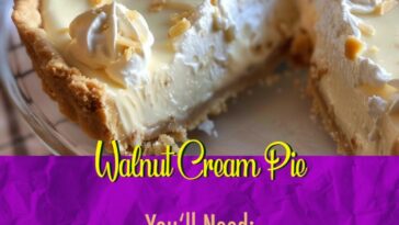 Walnut Cream Pie