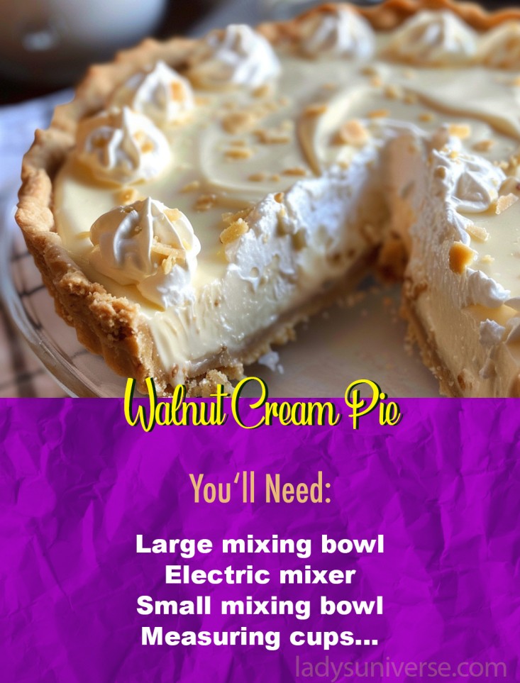 Walnut Cream Pie