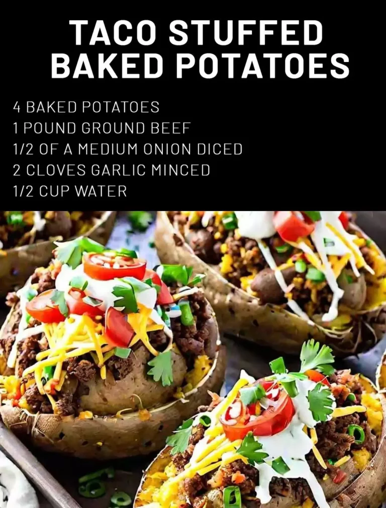 Taco Stuffed Baked Potatoes