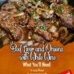 Beef Liver and Onions with White Wine