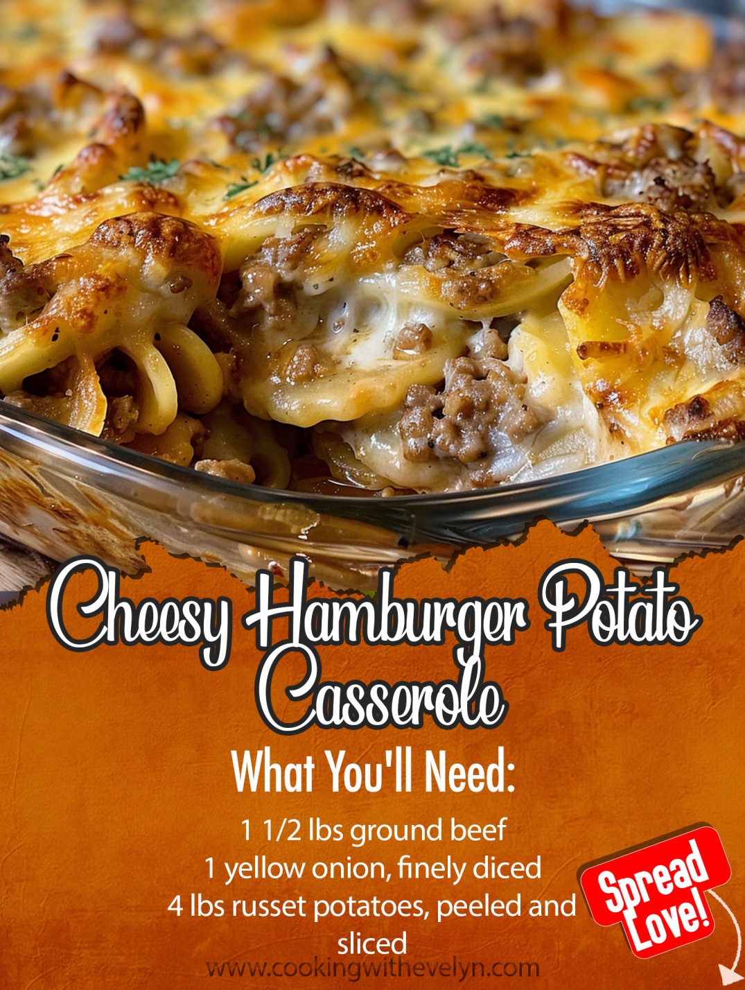 Cheesy Hamburger Potato Casserole