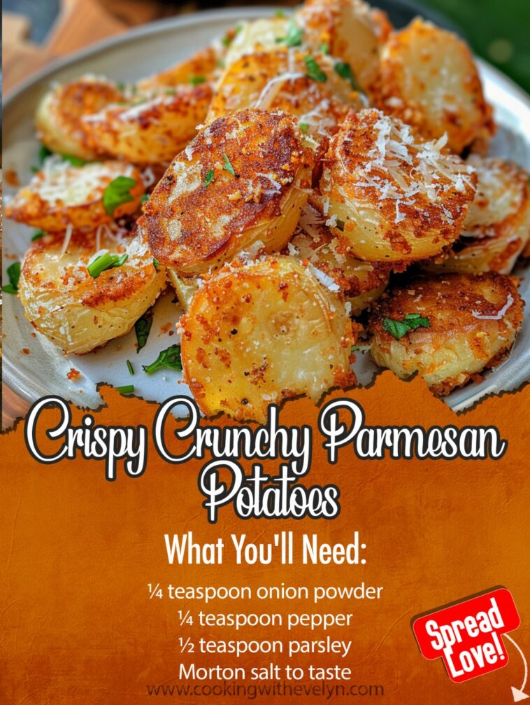 Crispy Crunchy Parmesan Potatoes