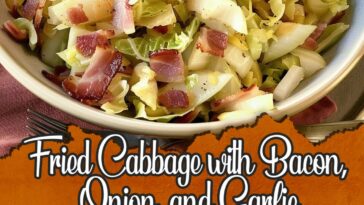 Fried Cabbage with Bacon, Onion, and Garlic