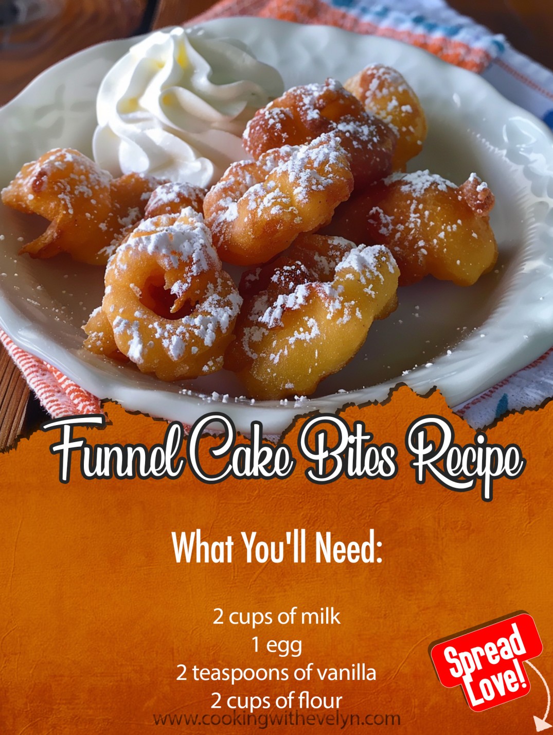 Funnel Cake Bites Recipe