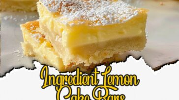 Ingredient Lemon Cake Bars