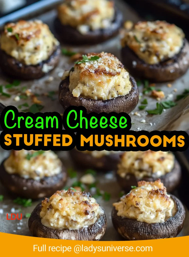 Cream Cheese Stuffed Mushrooms Recipe