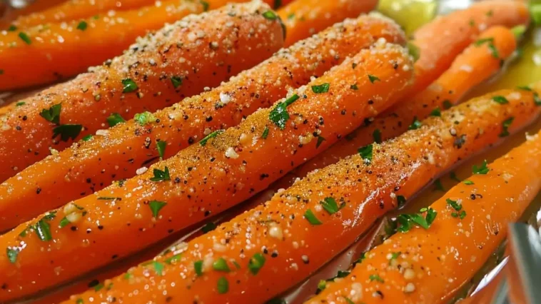 Honey Garlic Roasted Baby Carrots