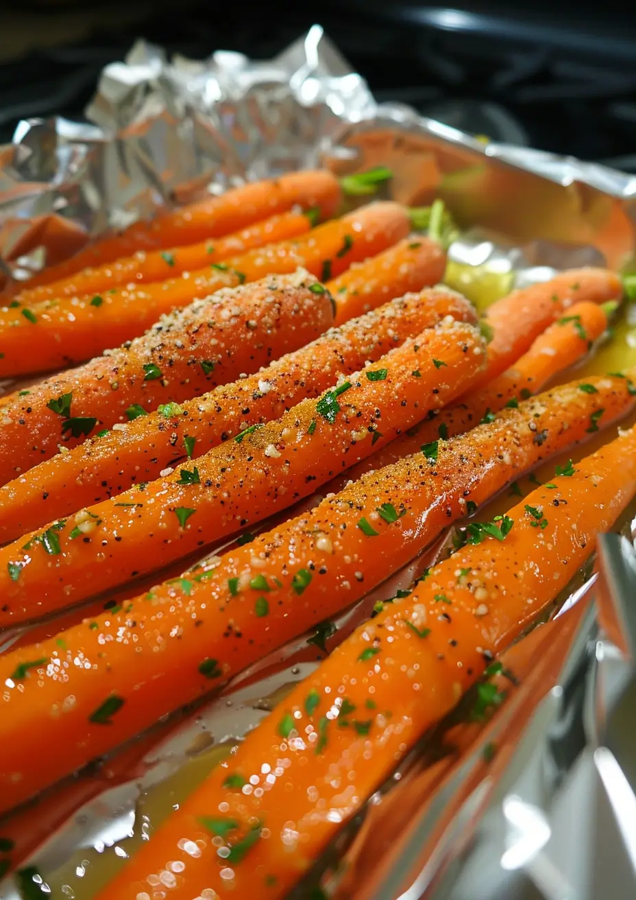 Honey Garlic Roasted Baby Carrots