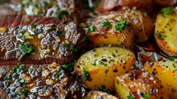 homemade Garlic Butter Steak and Potato Foil Packets