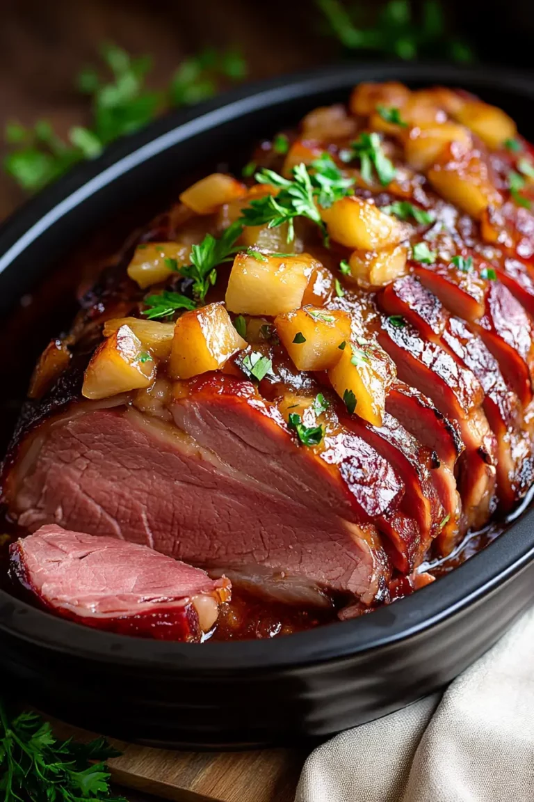 How to Make Crock Pot Brown Sugar Pineapple Ham