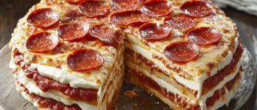 Pepperoni Pizza Layer Cake