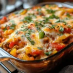 Simple Stuffed Pepper Casserole