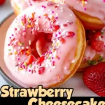 Strawberry Cheesecake Stuffed Donuts