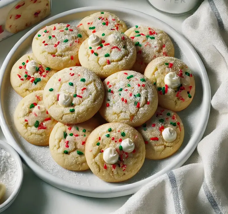 Christmas Ooey Gooey Butter Cookies