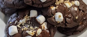 Double Chocolate S’mores Cookies