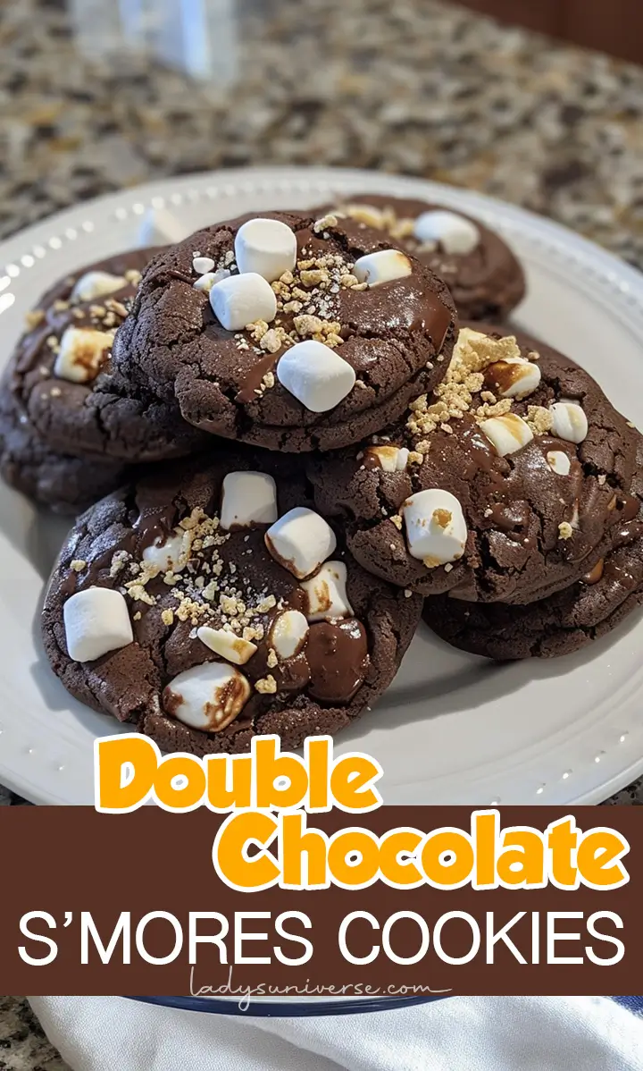 Double Chocolate S’mores Cookies