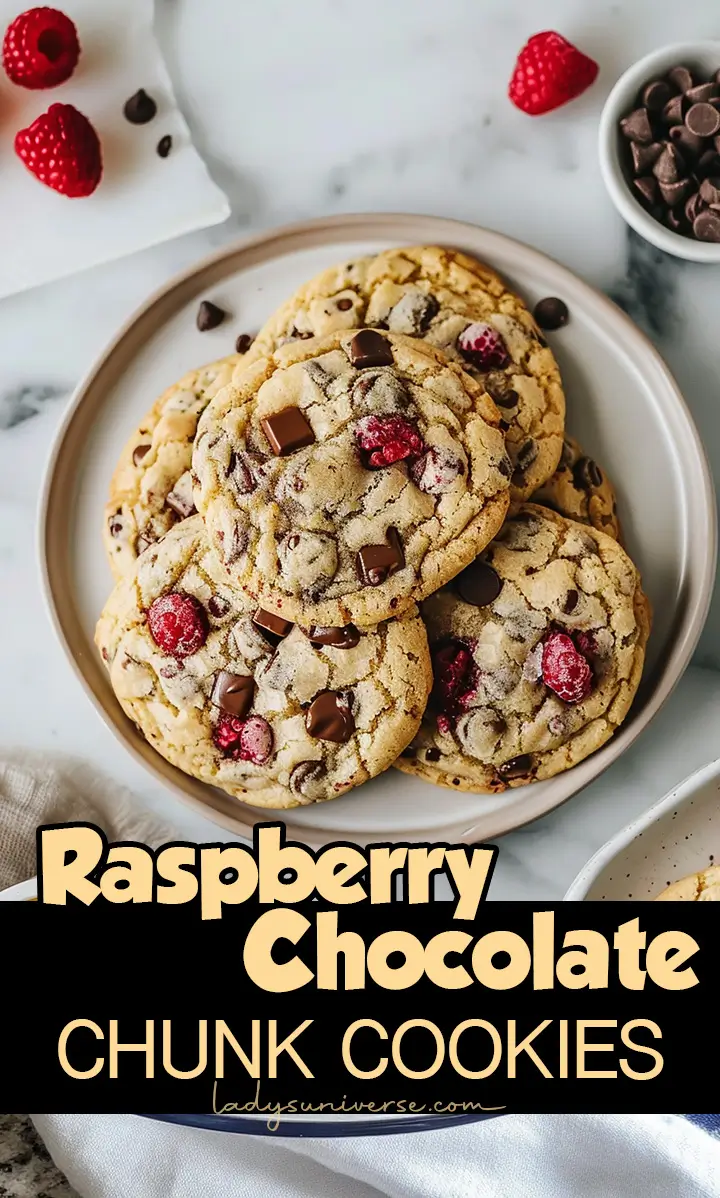 Raspberry Chocolate Chunk Cookies