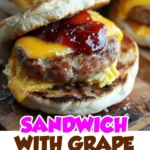 Sandwich with Grape Jelly