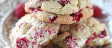 White Chocolate Raspberry Cookies