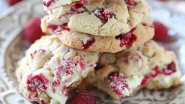 White Chocolate Raspberry Cookies