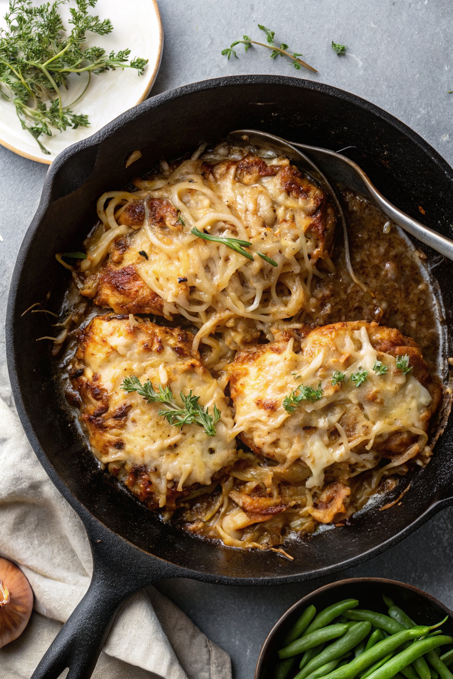 French Onion Chicken Skillet