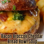 Bacon Broccoli Cheddar Bread Bowl Soup