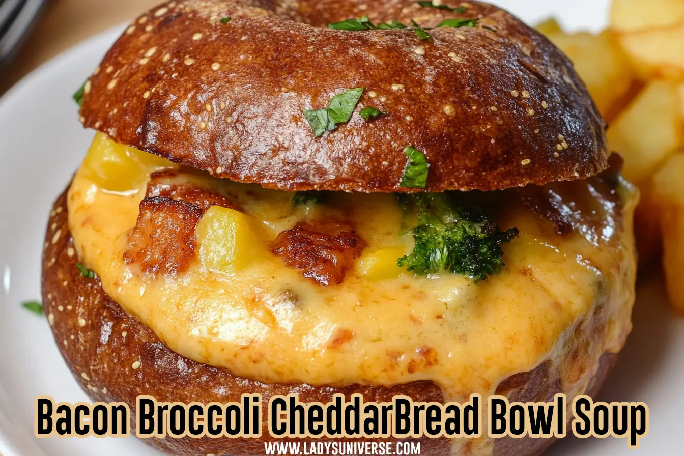 Bacon Broccoli CheddarBread Bowl Soup