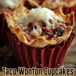 Taco Wonton Cupcakes