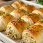 Easy Baked Chicken Stuffed Crescent Rolls