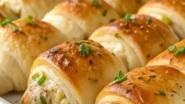 Easy Baked Chicken Stuffed Crescent Rolls