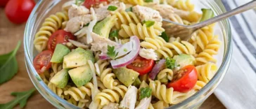 Avocado Chicken Pasta Salad