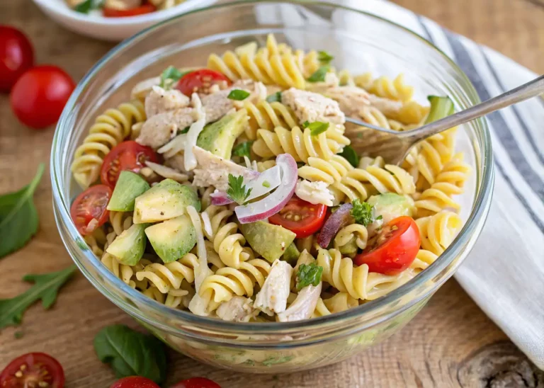 Avocado Chicken Pasta Salad: A Creamy, Protein-Packed Delight