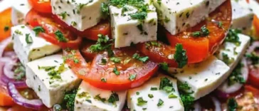 Greek Feta Salad Tower