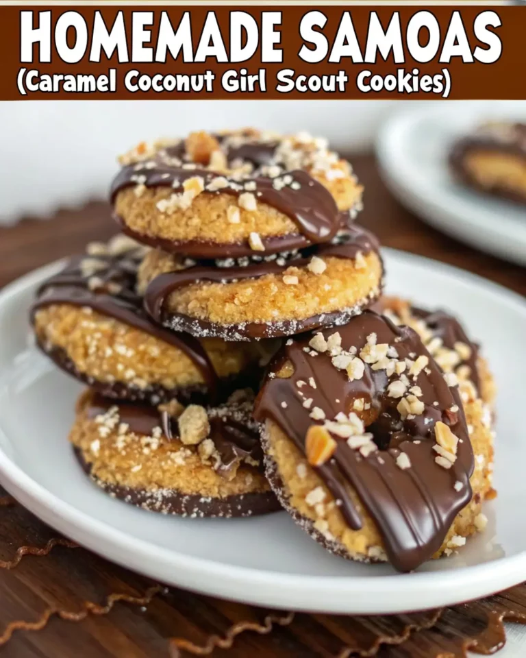 Homemade Samoas (Caramel Coconut Girl Scout Cookies): A Bakery-Quality Treat Without the Waitlist