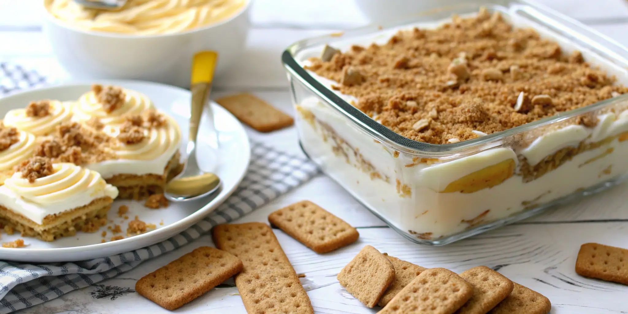 No-Bake Lemon Eclair Cake