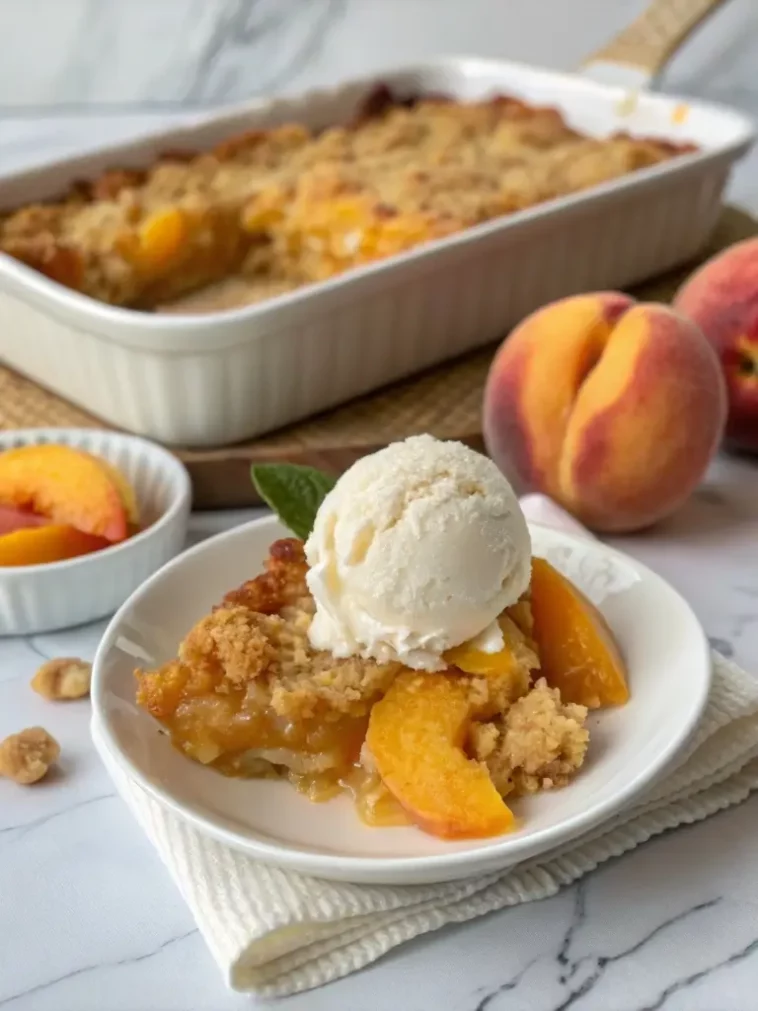 Peach Dump Cake Recipe