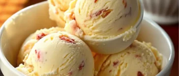 Homemade Peach Ice Cream