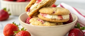 Strawberry Cheesecake Cookies