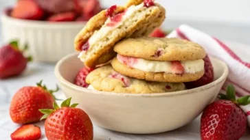 Strawberry Cheesecake Cookies