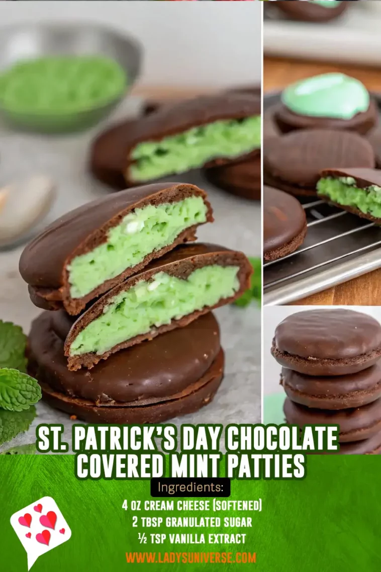 St. Patrick’s Day Chocolate Covered Mint Patties