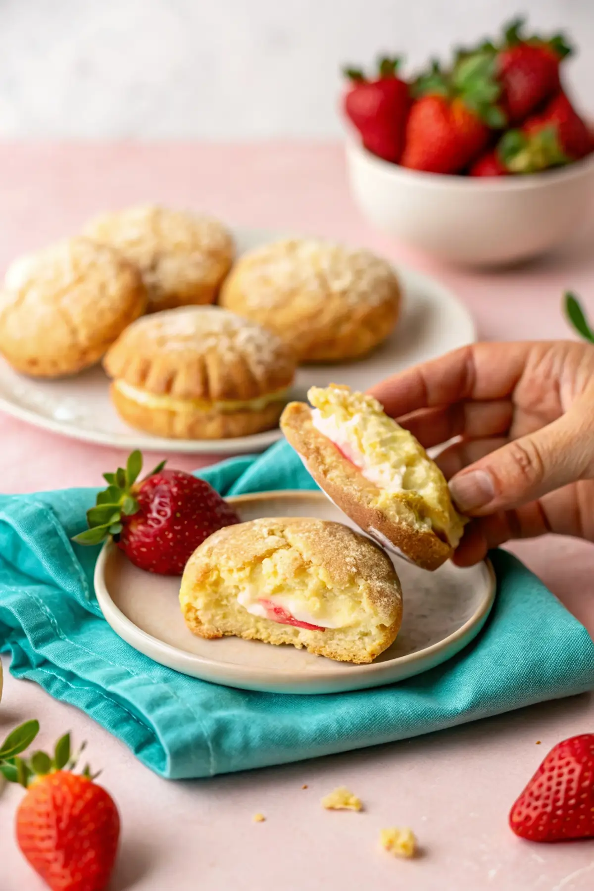 Strawberry Cheesecake Cookies