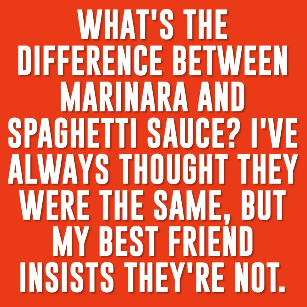 Marinara vs. Spaghetti Sauce